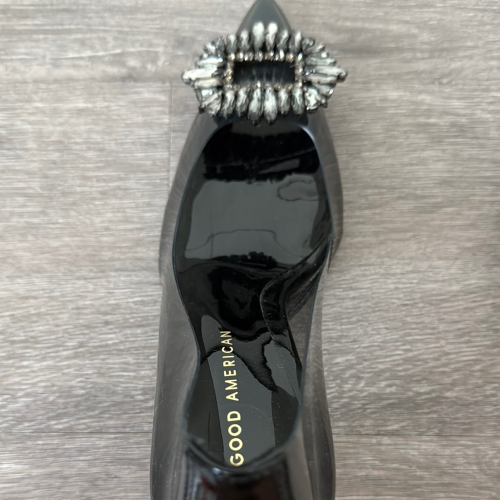 Good American Cinder-F*CKING-RELLA Jeweled Pump In Light Smoke Size 9.5 - Picture 9 of 10